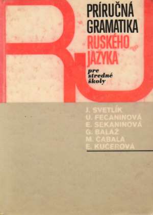 Obal knihy Príručná gramatika ruského jazyka pre stredné školy