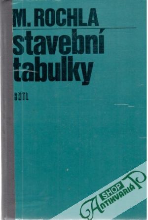 Obal knihy Stavební tabulky