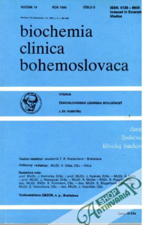 Obal knihy Biochemia clinica bohemoslovaca 5/1990