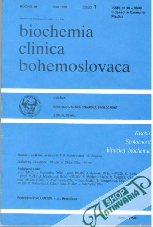 Obal knihy Biochemia clinica bohemoslovaca 1/1990
