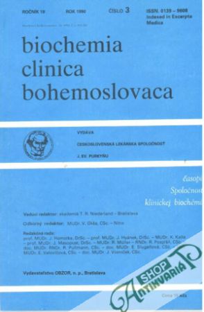 Obal knihy Biochemia clinica bohemoslovaca 3/1990