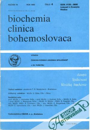 Biochemia clinica bohemoslovaca 4/1990 - Kolektív autorov
