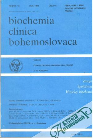 Obal knihy Biochemia clinica bohemoslovaca 6/1990