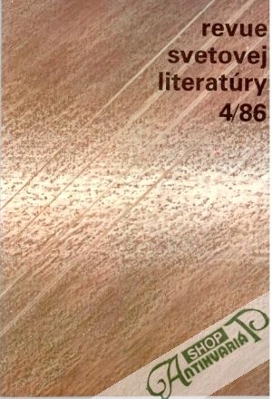 Obal knihy Revue svetovej literatúry 4/1986