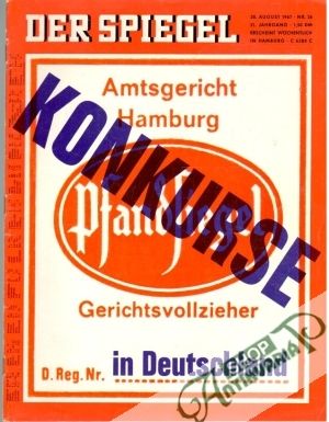 Obal knihy Der Spiegel 36/1967