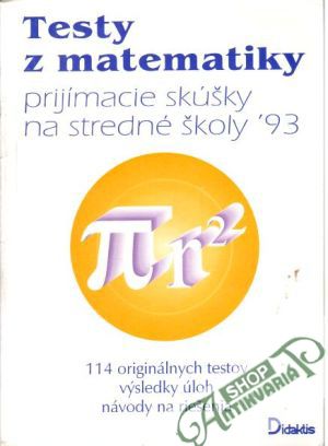 Obal knihy Testy z matematiky´93