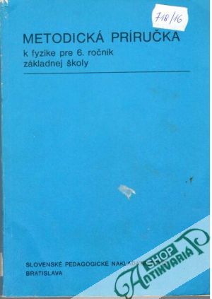 Obal knihy Metodická príručka k fyzike pre 6. ročník základnej školy