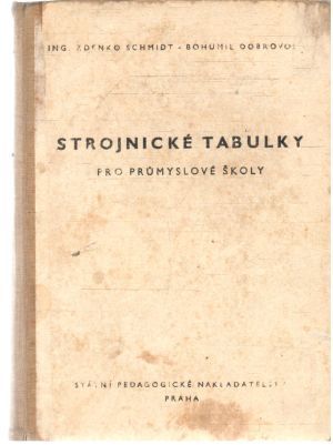 Obal knihy Strojnické tabulky pro prumyslové školy