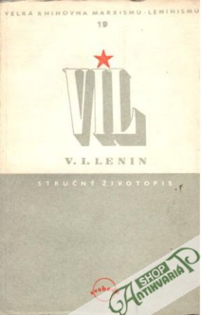 Obal knihy V. I. Lenin - stručný životopis