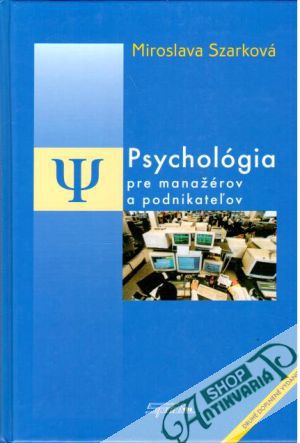 Obal knihy Psychológia pre manažérov a podnikateľov