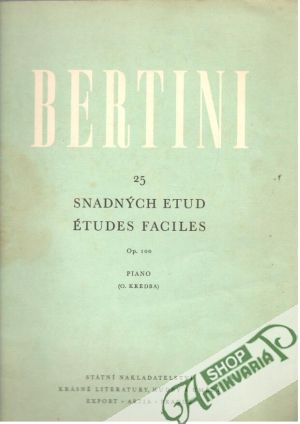 25 snadných etud - Bertini Henri