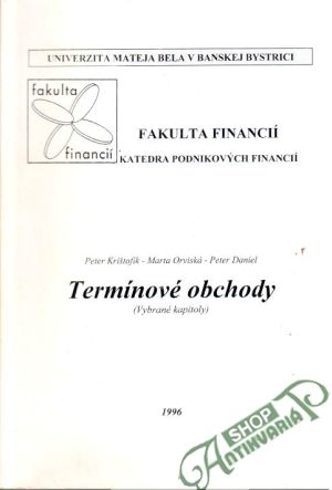 Obal knihy Termínové obchody (Vybrané kapitoly)