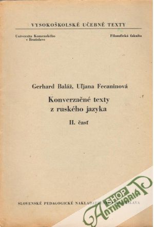 Konverzačné texty z ruského jazyka II. časť - Baláž Gerhard, Fecaninová Uľjana