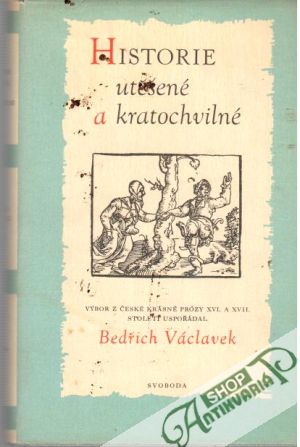 Obal knihy Historie utěšené a kratochvilné 