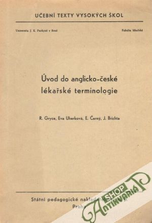 Obal knihy Úvod do anglicko-české lékařské terminologie