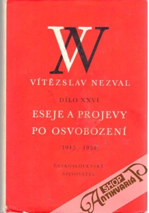 Obal knihy Eseje a projevy po osvobození