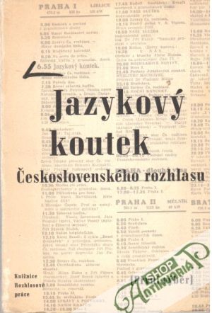 Obal knihy Jazykový koutek československého rozhlasu