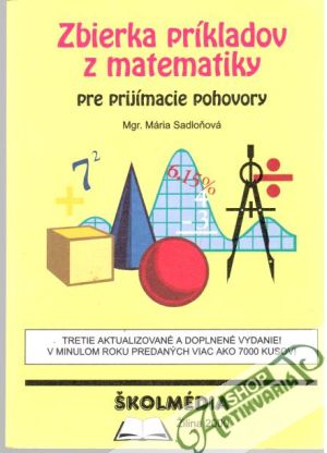 Obal knihy Zbierka príkladov z matematiky pre prijímacie pohovory