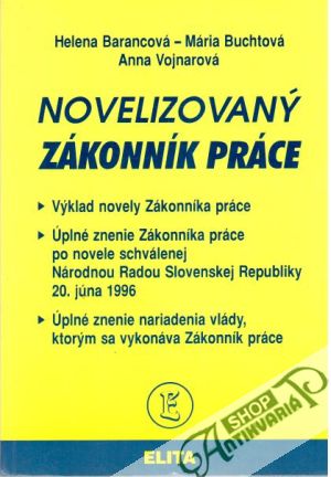 Obal knihy Novelizovaný zákonník práce