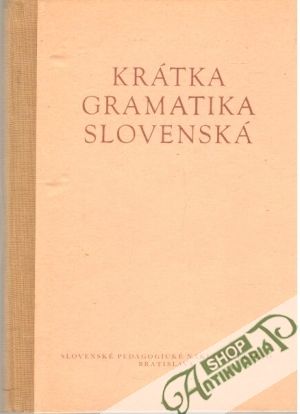 Obal knihy Krátka gramatika slovenská
