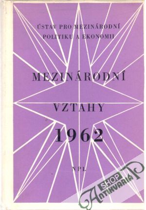 Obal knihy Mezinárodní vztahy 1962