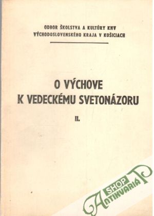 Obal knihy O výchove k vedeckému svetonázoru II.