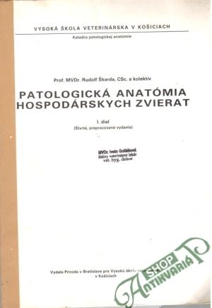 Obal knihy Patologická anatómia hospodárskych zvierat