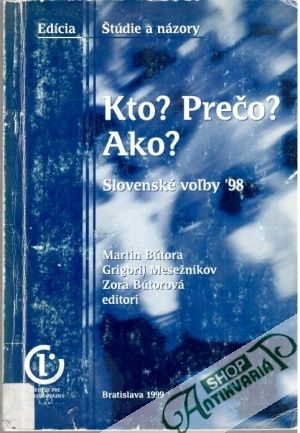Obal knihy Kto? Prečo? Ako?