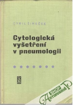 Obal knihy Cytologická vyšetření v pneumologii