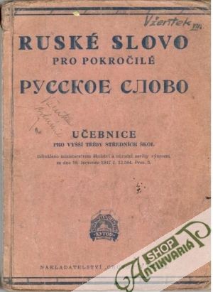 Ruské slovo pro pokročilé - Melichar Václav