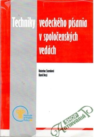 Obal knihy Techniky vedeckého písania v spoločenských vedách