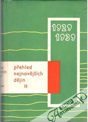 Obal knihy Přehled nejnovějších dějin II. (1929-1939)