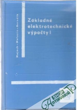 Obal knihy Základné elektrotechnické výpočty I.