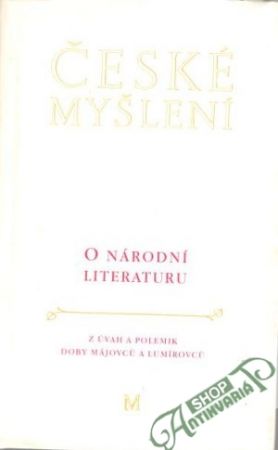 Obal knihy O národní literaturu 