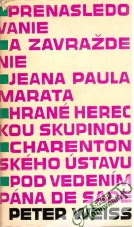 Obal knihy Prenasledovanie a zavraždenie Jeana Paula Marata