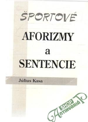 Obal knihy Športové aforizmy a sentencie