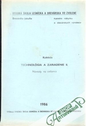 Obal knihy Technológia a zariadenie II.