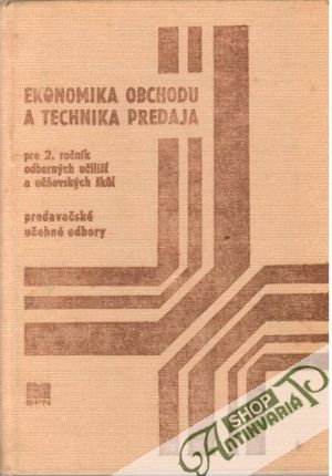 Obal knihy Ekonomika obchodu a technika predaja