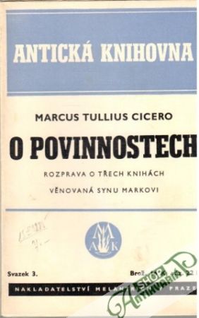 O povinnostech - Cicero Marcus Tullius