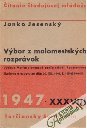 Výbor z malomestských rozprávok - Jesenský Janko