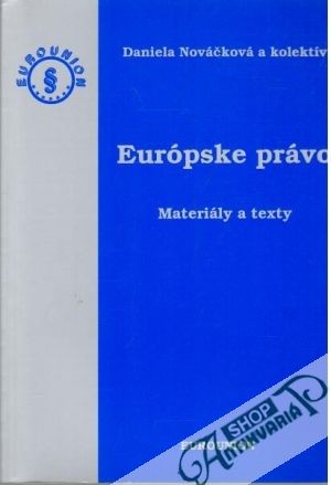 Obal knihy Európske právo - Materiály a texty