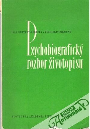 Obal knihy Psychobiografický rozbor životopisu