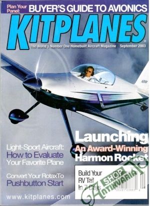 Obal knihy Kitplanes September 2003