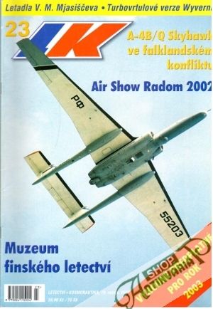 Obal knihy Letectví+kosmonautika 23/2002