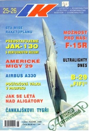 Obal knihy Letectví+kosmonautika 25-26/2000
