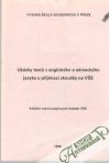 Kolektív autorov - Ukázky testu z anglického a německého jazyku u přijímací zkoušky na VŠE