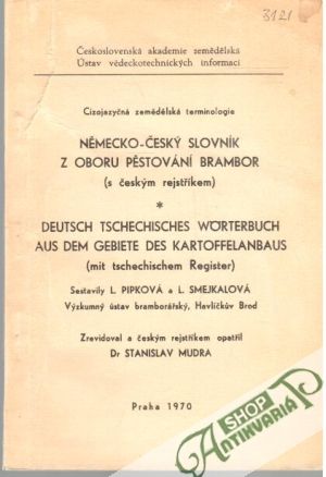 Německo - český slovník z oboru pěstování brambor - Pipková L, Smejkalová L.