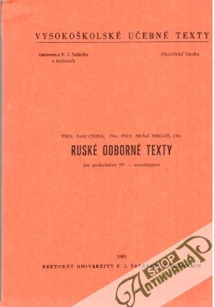 Obal knihy Ruské odborné texty
