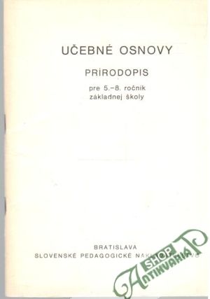 Obal knihy Učebné osnovy - prírodopis