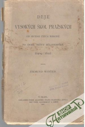 Obal knihy Děje vysokých škol pražských